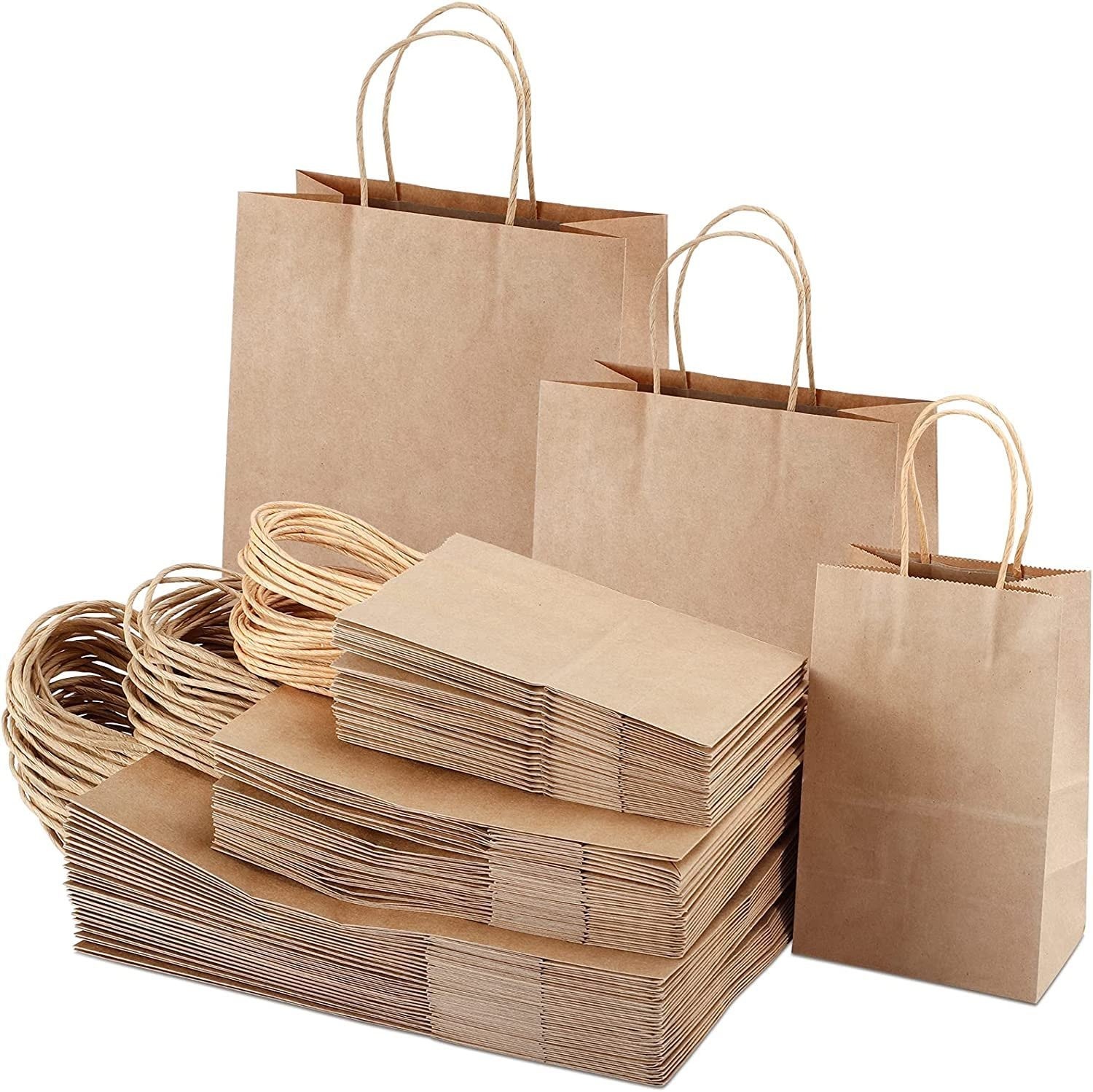 Kraft Paper Carry Bags with Handle